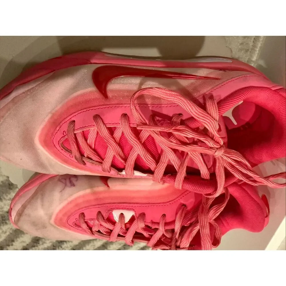 Nike Kid's A'ja Wilson A'One GS Basketball Sneakers Shoes Pink Size 5Y